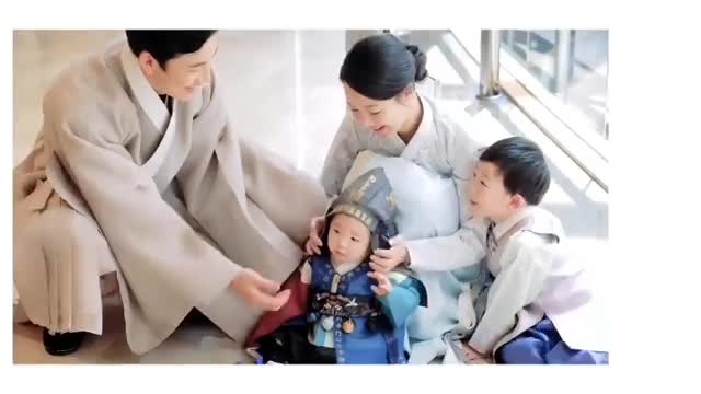 박가원강병현 부부 둘째 돌잔치 한복린과 아이린 가족한복