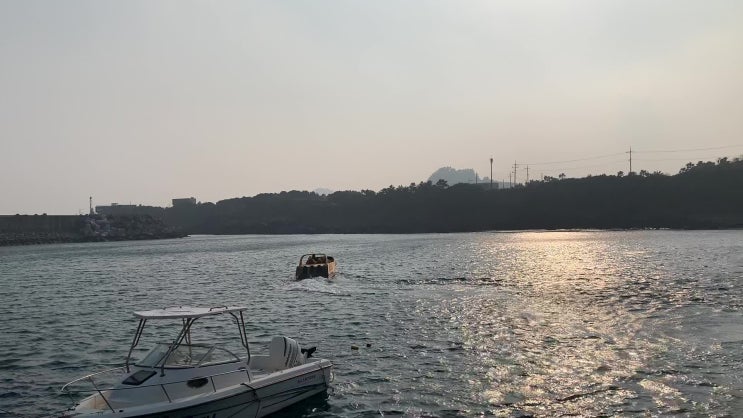  제주여행, 레저체험 대유잼 '쇠소깍 제트보트'