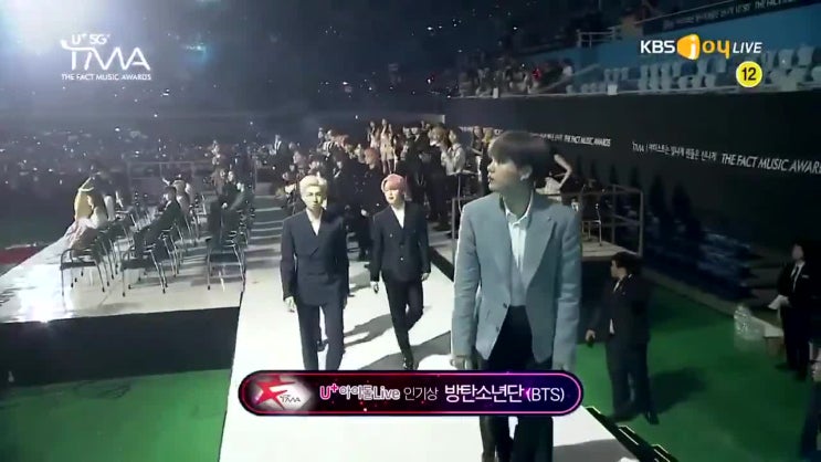  [방탄소년단] 190424 더팩트 뮤직 어워즈 U+ 아이돌 Live 인기상 수상소감