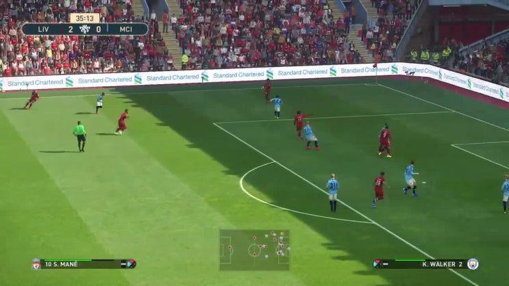  맨시티 (맨체스터 시티) VS 리버풀 (Man city vs Liverpool) PES 2019