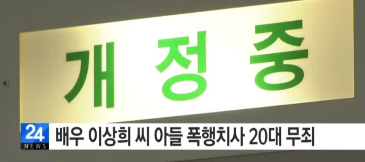  배우 이상희 아들 사망*가해자 집행유예4년*사망사건 영상총정리(+사진)
