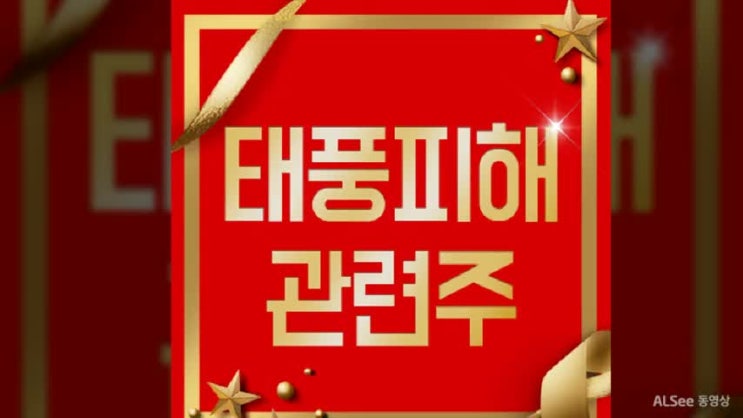  태풍피해 관련주 앞으로의 전망 어떨까?