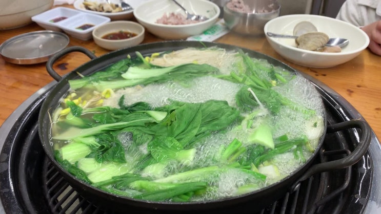  인천 네스트호텔 주변 맛집 바다드림 : 조개찜 새우전 