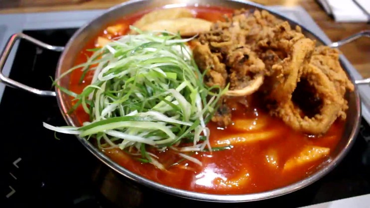  송도떡볶이맛집 청년다방 송도트리플스트리트점 통큰오짱세트