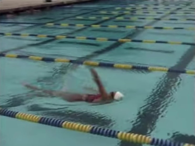  수영 배우기 15 (한 팔 배영)