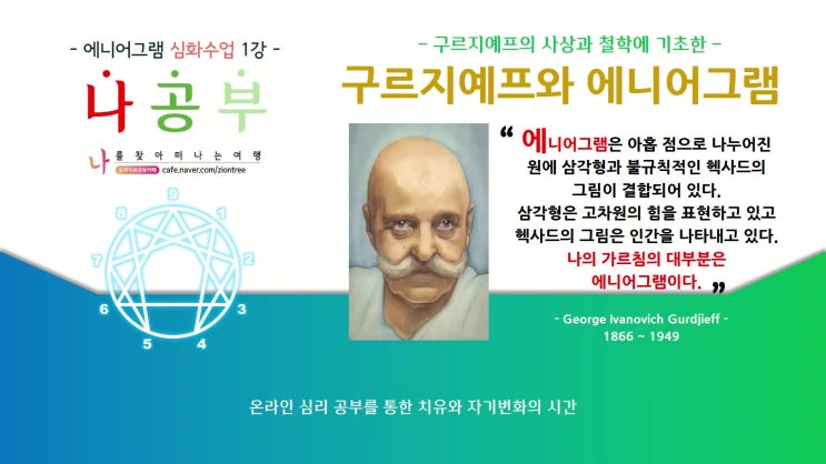 에니어그램 심화수업 1강[구르지예프와 에니어그램]
