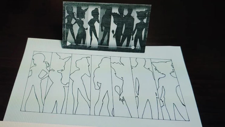  레이디버그 등장인물 색칠공부 만들어봤어요