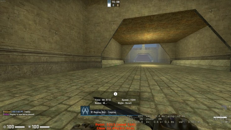  카스글옵 버니합 (CS:GO bhop_sandtrap & bonus)