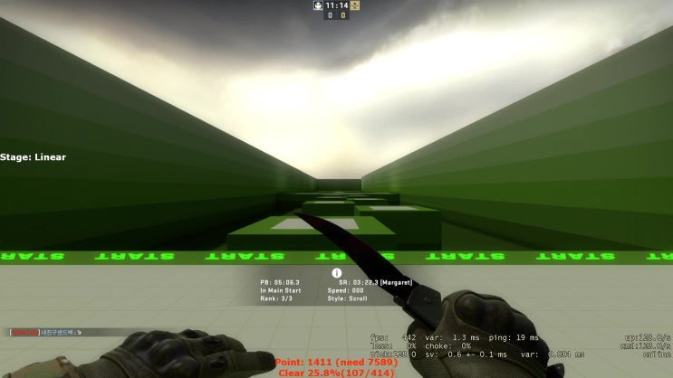  카스글옵 버니합 (CS:GO bhop_green_shade)