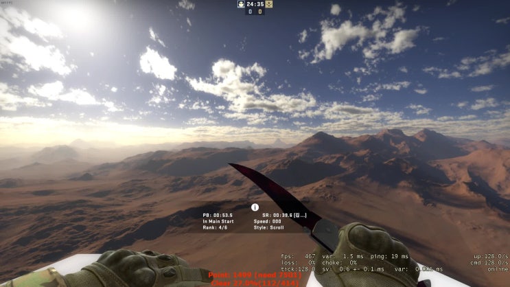  카스글옵 버니합 (CS:GO bhop_hexag0n_cool)