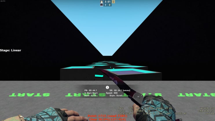  카스글옵 버니합 (CS:GO bhop_topgay)