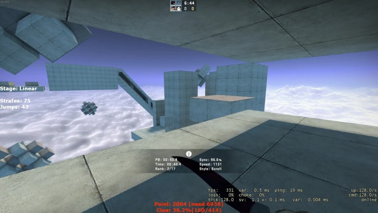  카스글옵 버니합 (CS:GO bhop_nono_csgo)