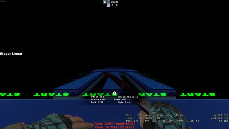  카스글옵 버니합 (CS:GO bhop_mukiology)