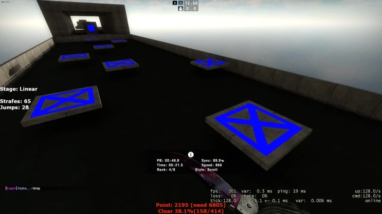  카스글옵 버니합 (CS:GO bhop_skylook2)