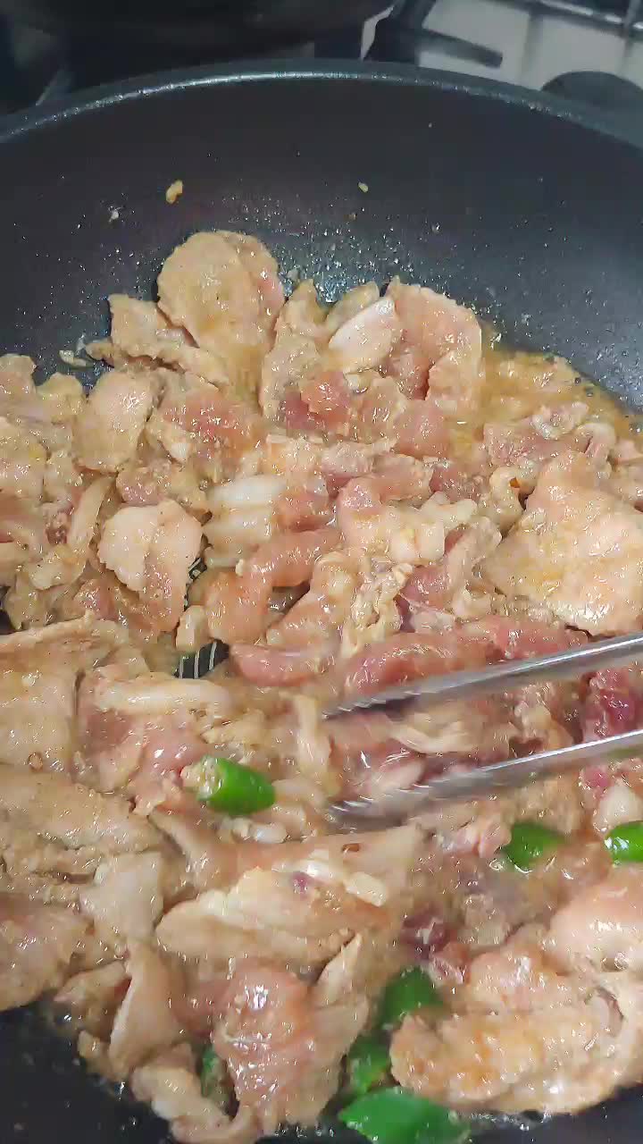  저녁밥상 간장돼지불고기
