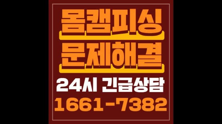  몸캠피씽 이렇게 해결