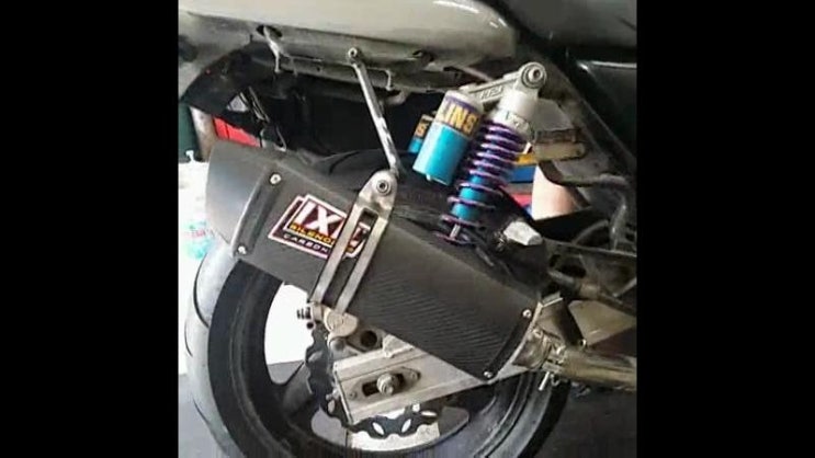  HONDA CB400 익실머플러 COV 카본사일렌서 신스기모수입원장착및 녹화영상 배기음 