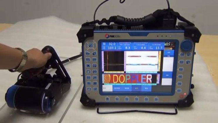  PAUT(위상배열초음파검사) Wheel Probe C Scan 영상