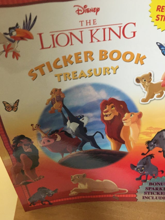 [원서] Sticker Book Treasury Disney The Lion King (Paperback) 웅진책방