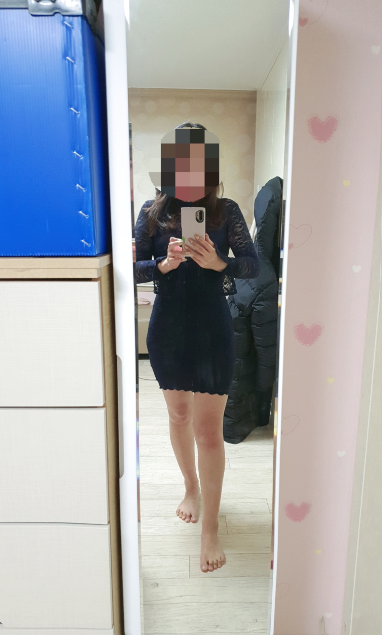 REVIEW 키 167에 66사이즈입니다 골반과 가슴도 있는편이구요 일단 옷은 레이스가- 가나다란