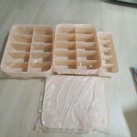 review of 컬러 서랍 정리 트레이 화장대 싱크대 DIY 칸막이 수납 정리함 대 핑크