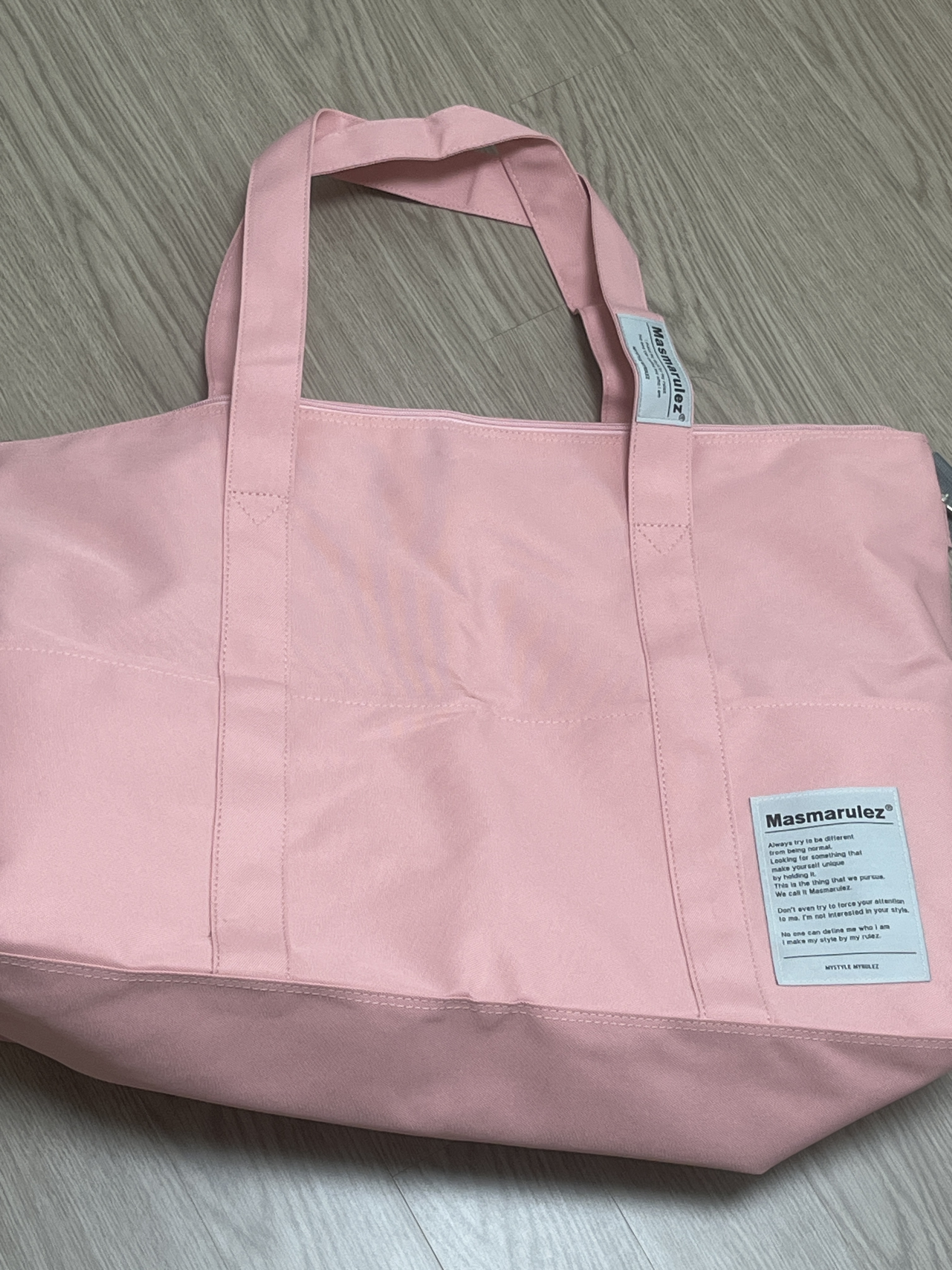 ★masmarulez★ Big travel bag _ Pink 컬러숄더스트랩세트] Big travel bag _Pink : Masmarulez [마스
