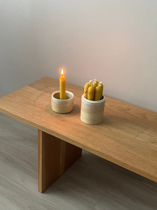 Beeswax Candle Set : honeyflamingo.japan