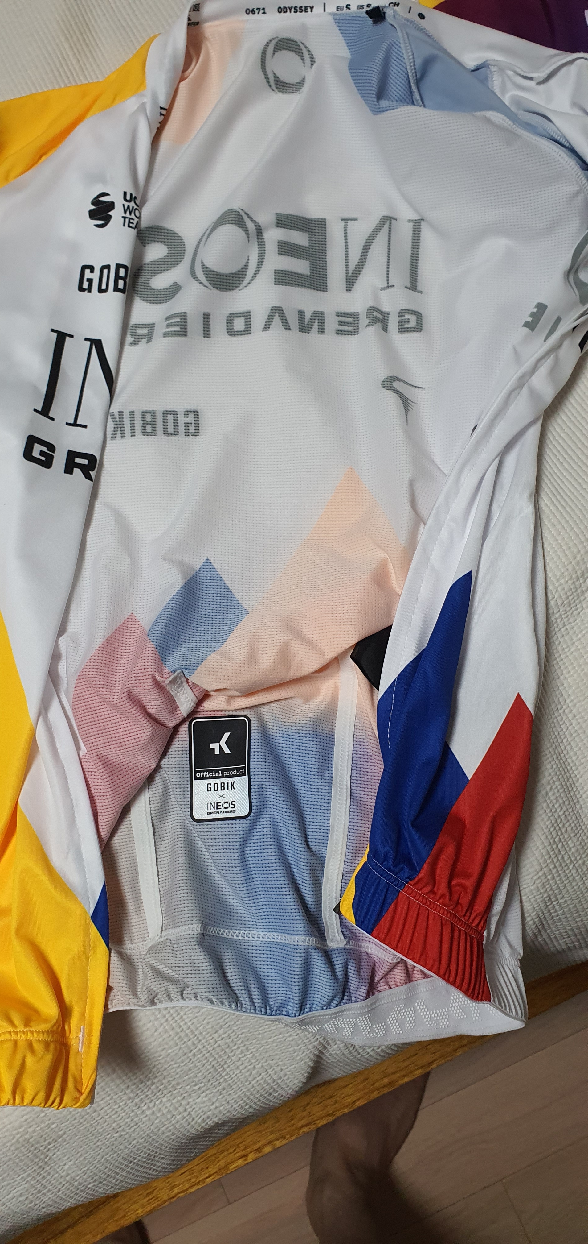 고빅 Odyssey Ineos Grenadiers Colombia 2025 반팔 져지 3142152957