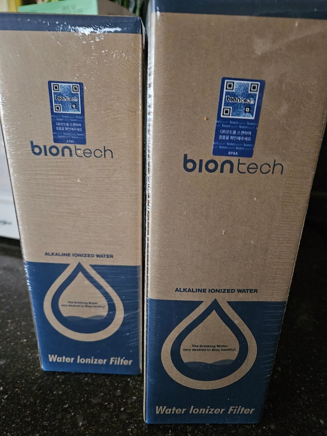 바이온텍 이온수기 정품필터 투필터용 1차/2차 복합필터패키지 BF102-110-2