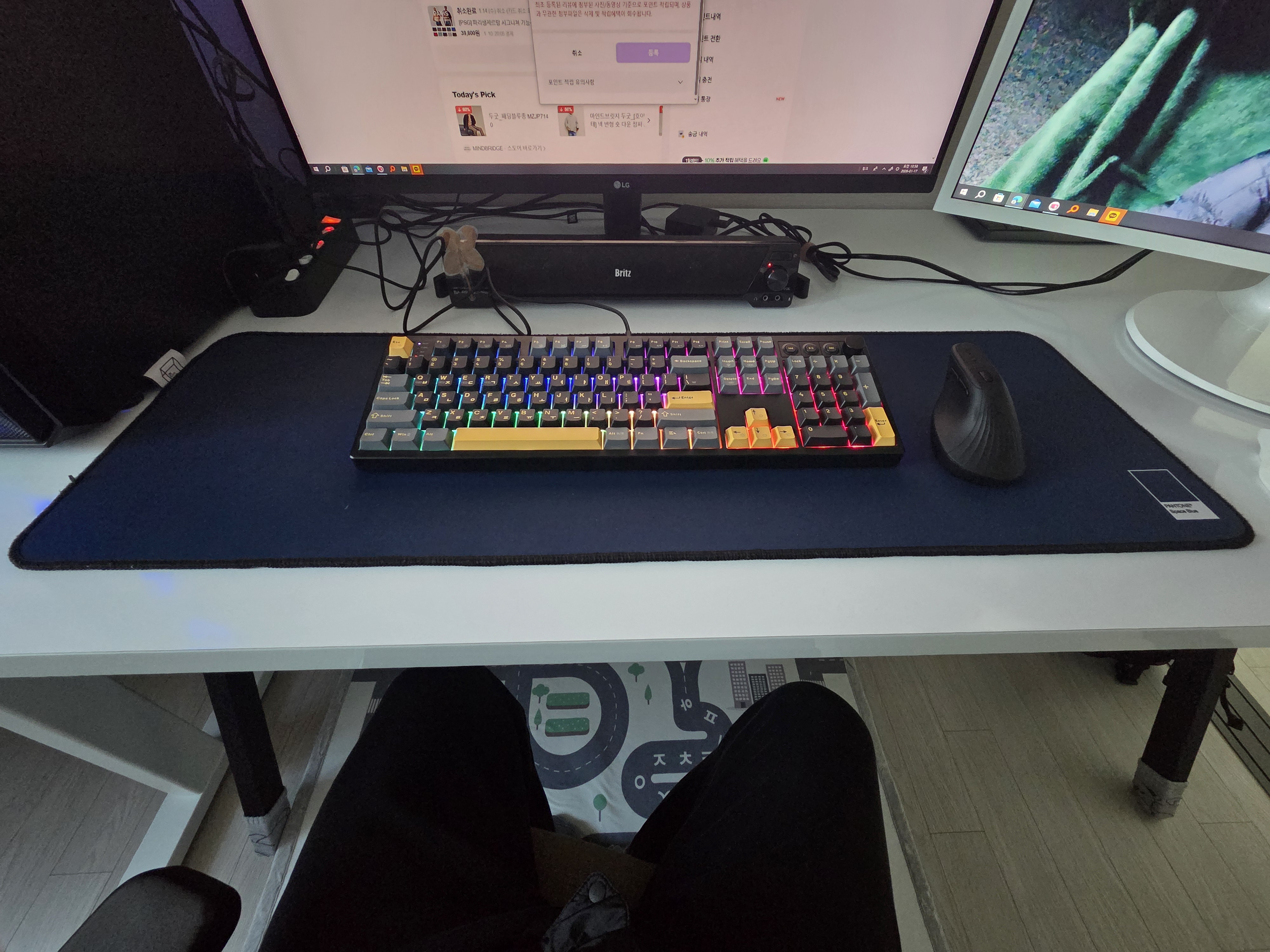 에이투 GK5 프로 유무선 게이밍키보드 LED 기계식 USB 풀배열 발로란트 오버워치 GK5PRO 오테뮤 그레이축