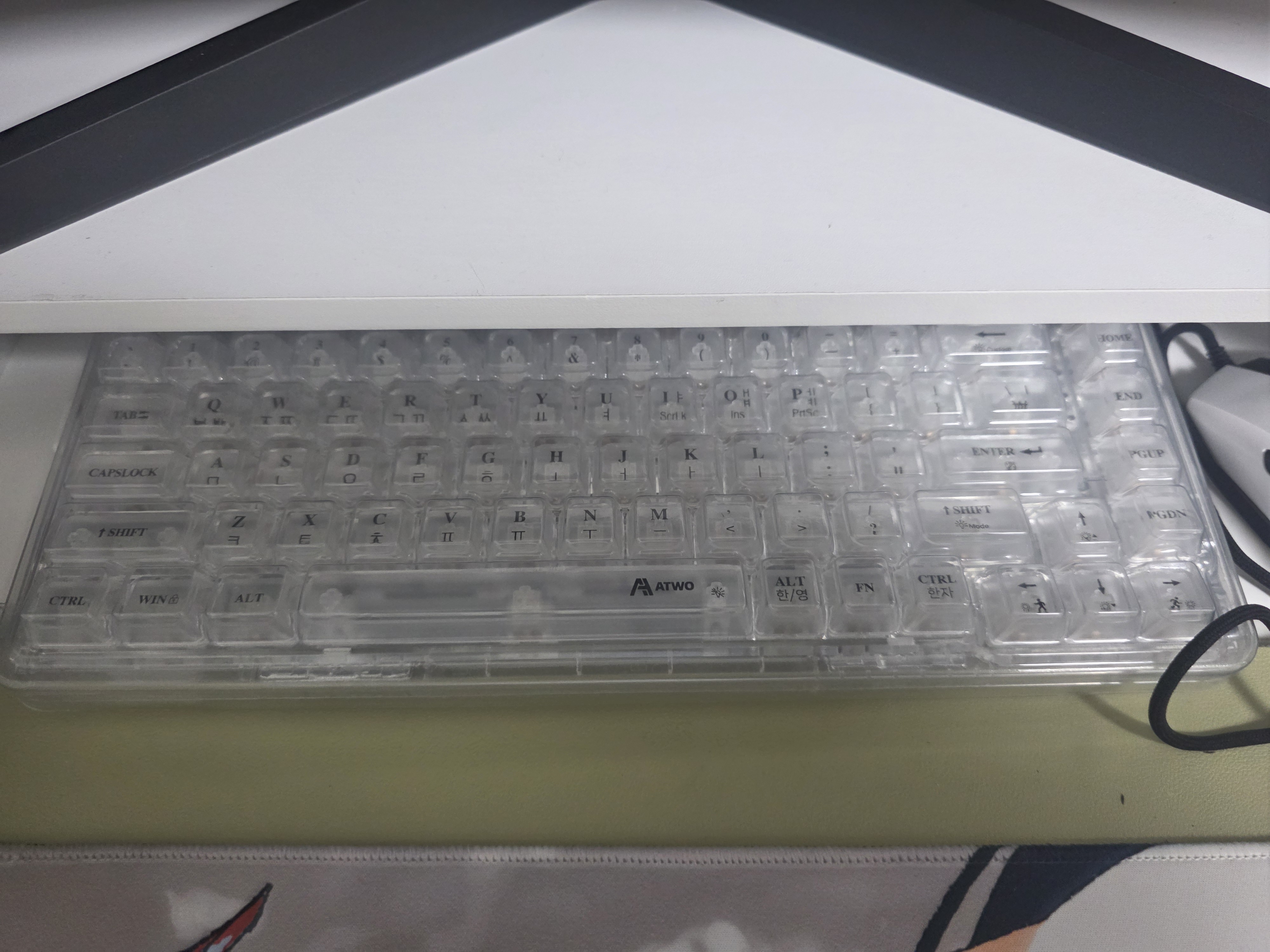 에이투 키5 기계식 게이밍 키보드 KEY5 RGB 백축 텐키리스 가스켓 매크로모드