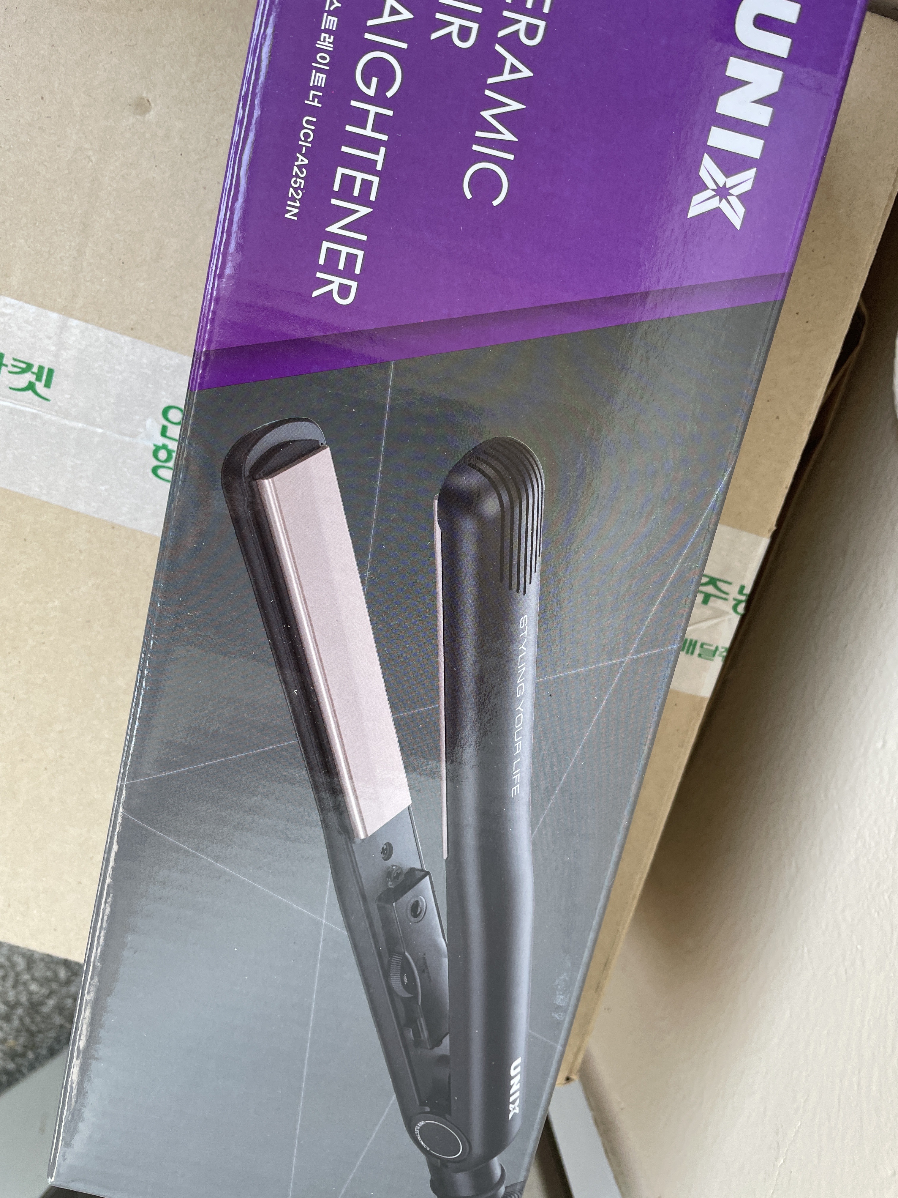 유닉스 헤어 고데기 UCI-A2521N 세라믹코팅