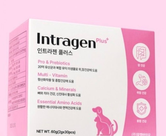 인트라젠 플러스 강아지 고양이 유산균 30p 후기 이미지