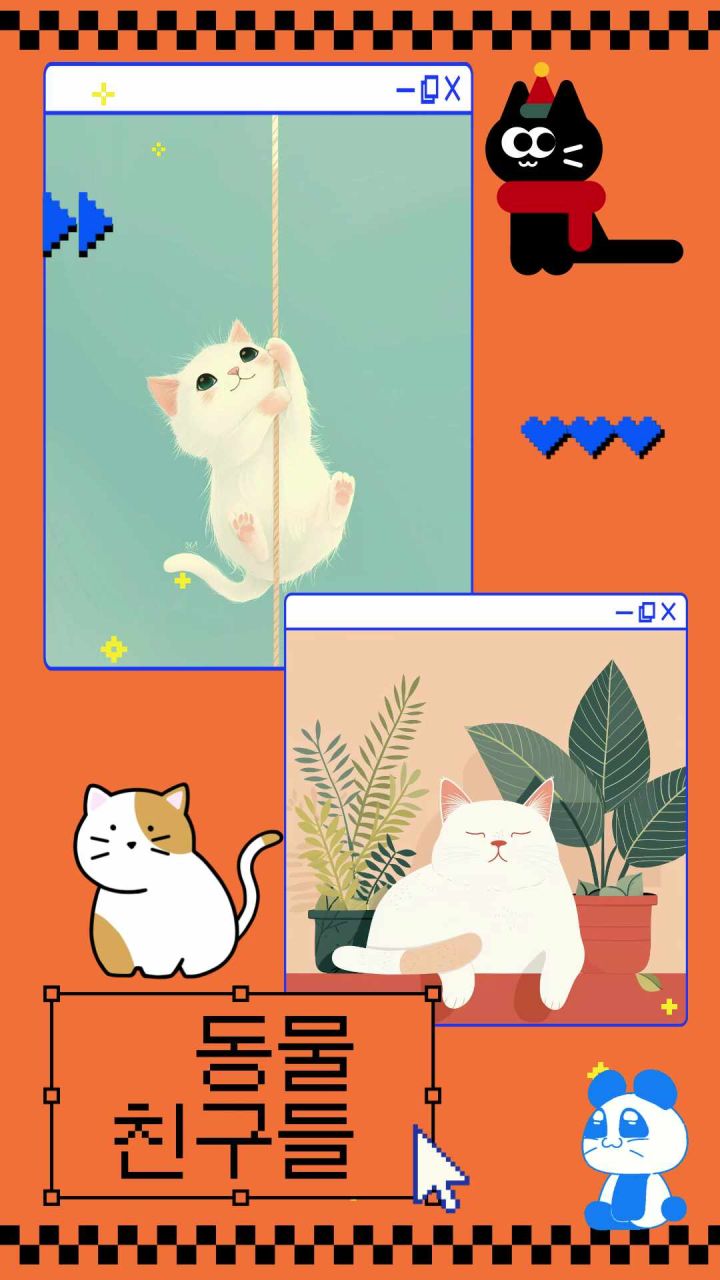 햇살아래냥 A3 캔버스액자