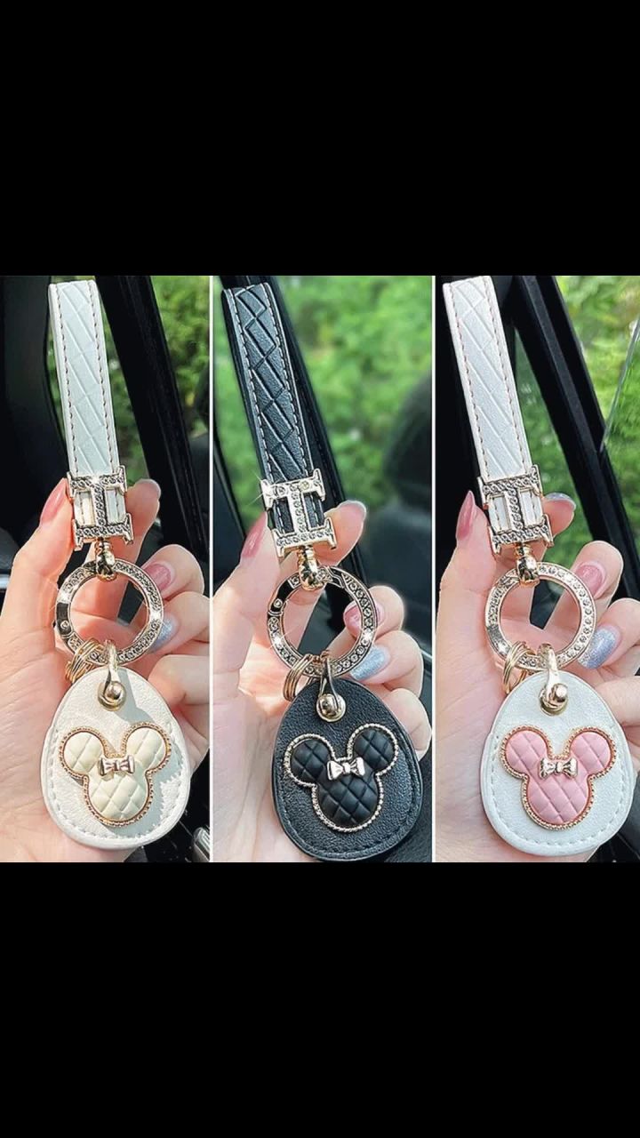 진주 베어 가죽 키링