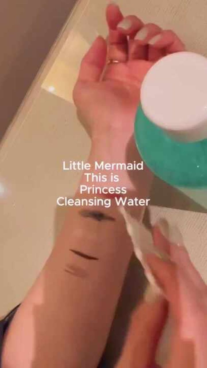 리틀머메이드 클렌징워터 사용 이미지