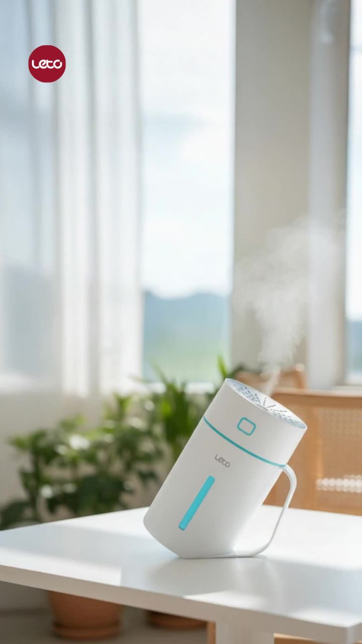 무선 컵 가습기 사용 모습