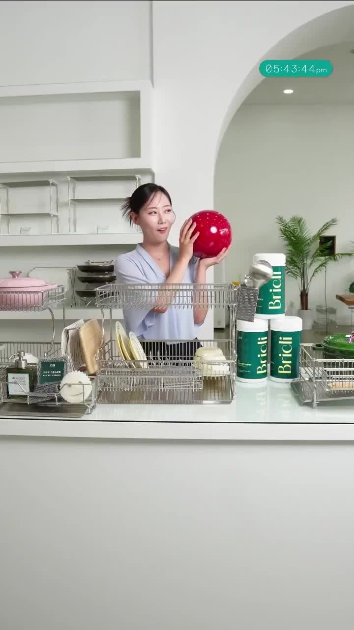 로긴 식기건조대 실제 사용 사진