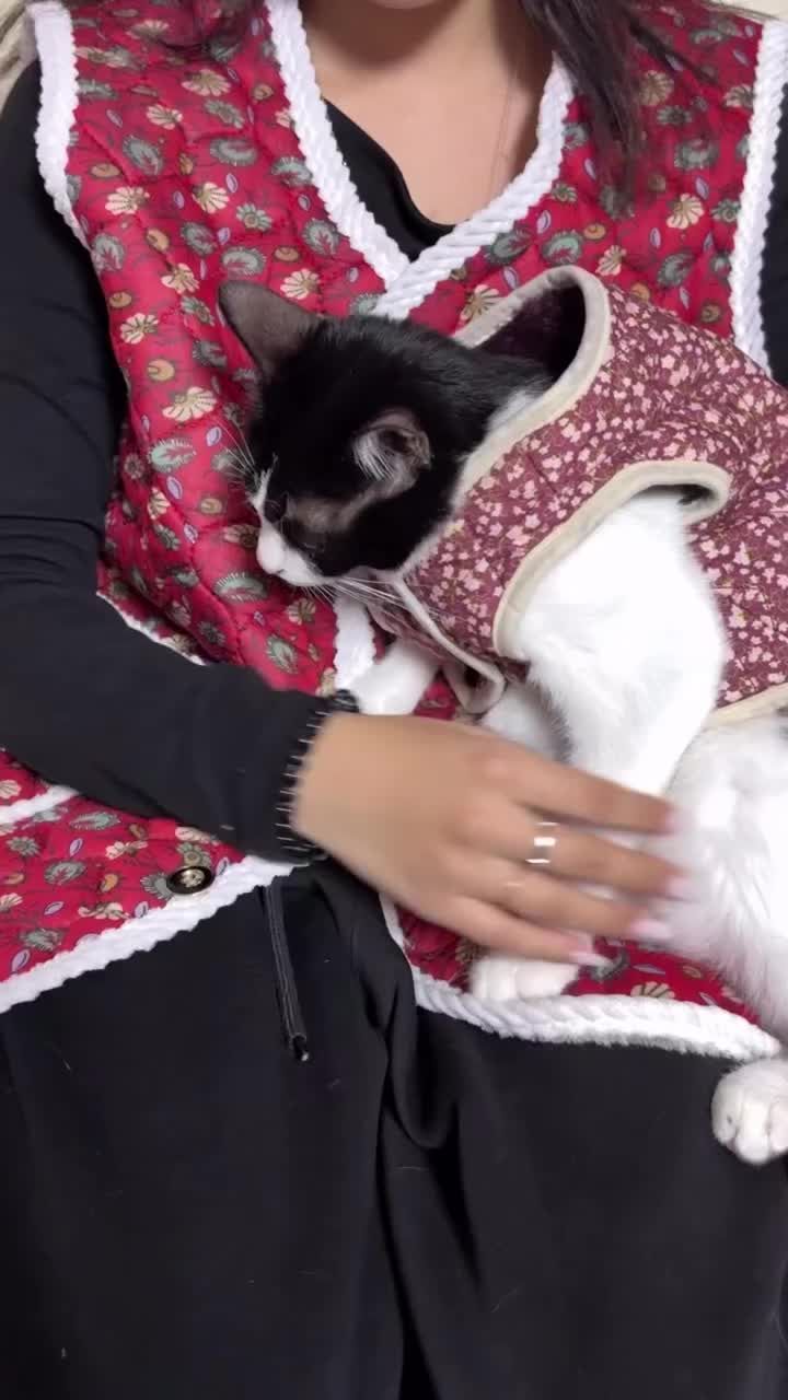 꽃무늬 조끼 할머니 누빔 김장 겨울 촌캉스