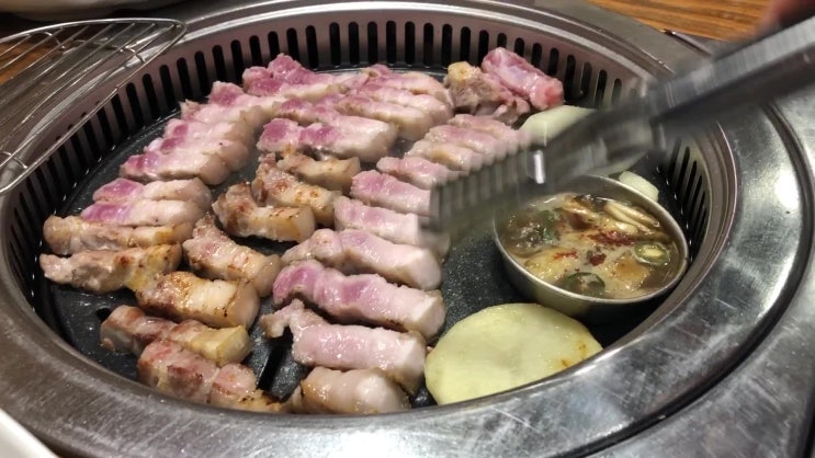  안중 오겹살 삼겹살 맛집 신안왕소금구이 자리젓 쿰쿰함이 대박!!