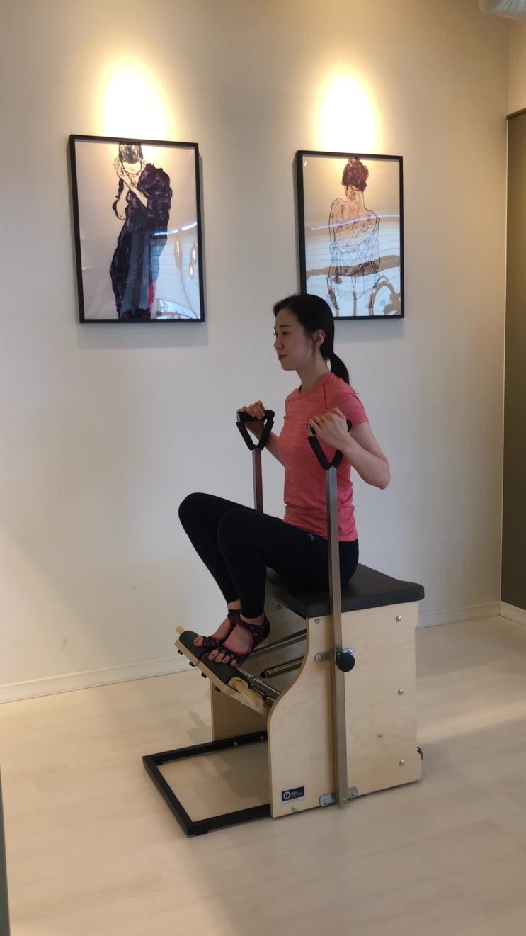 [Pilates]Chair FOOTWORK (Double leg pump) 네이버 블로그