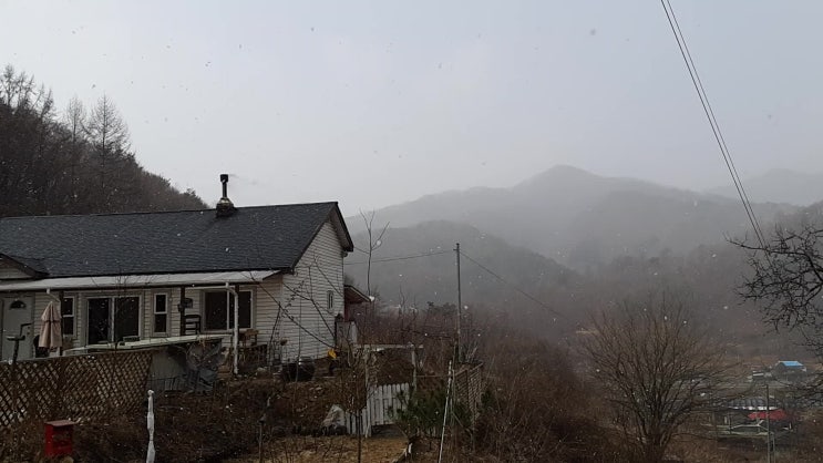 산골에는 지금 눈이 내려요