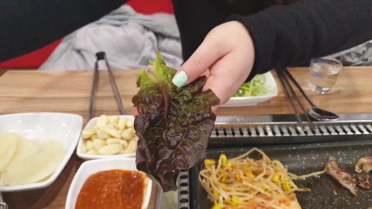  감천 뚱삼이와 대삼이에서 대패삼겹살에 실컷 쌈싸먹기