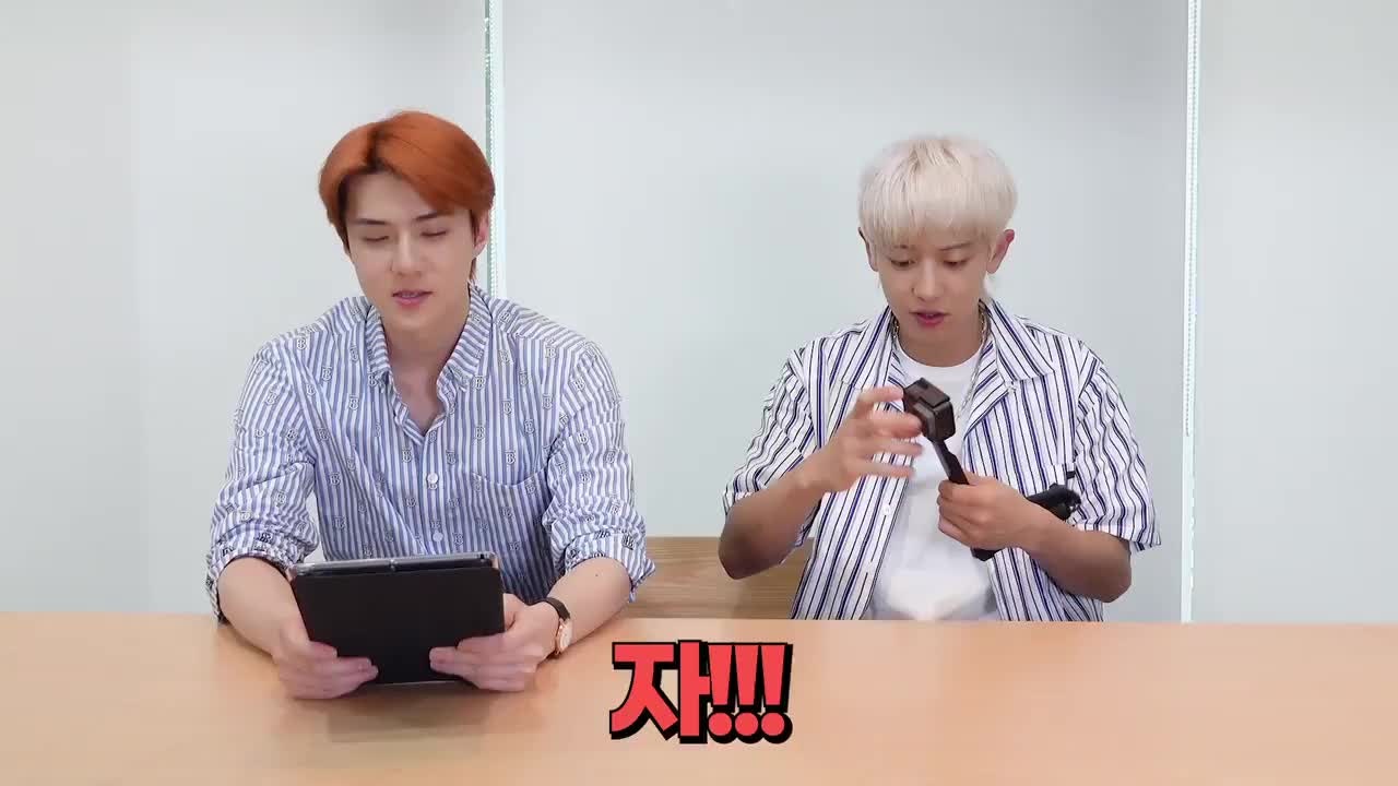 [Video][EXO/Sechan] 200708 Sehun Pretending, Chanyeol Pretending: MBTI Test ✍