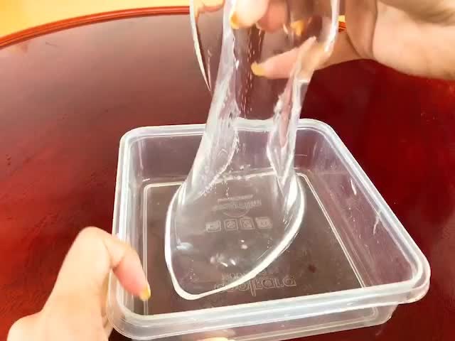 슬라임 만드는 방법 _ 집에서 쉽게 만든 묵쫀 클리어 슬라임