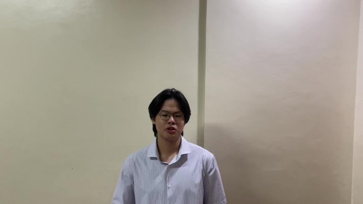  알라방 홈스테이 라살조벨스쿨 12학년 Richard는 PT ~doing
