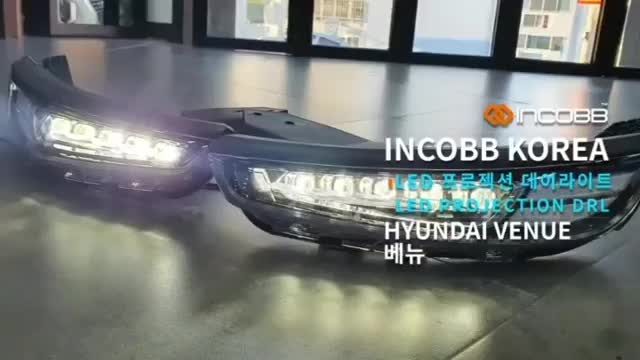  [INCOBB JAPAN] ヒョンダイ VENUE プロジェクション DRL デイライト1:1 入れ替え!