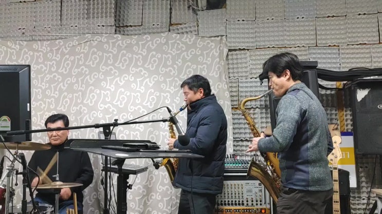  청주드럼색소폰동호회 색소폰듀엣연주연습