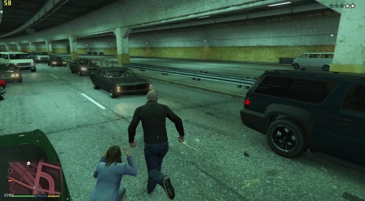  GTA5 플레이 영상 - 경찰 벗어나기