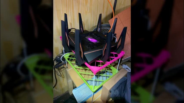  에이수스 ROG Rapture 유무선공유기 GT-AX11000 넓은 집에서도 와이파이가 정말 잘 터지네요